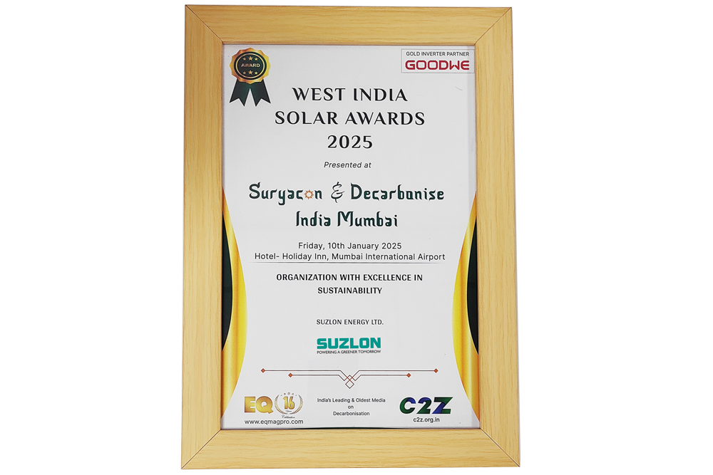 Organisation with Excellence in Sustainability' award