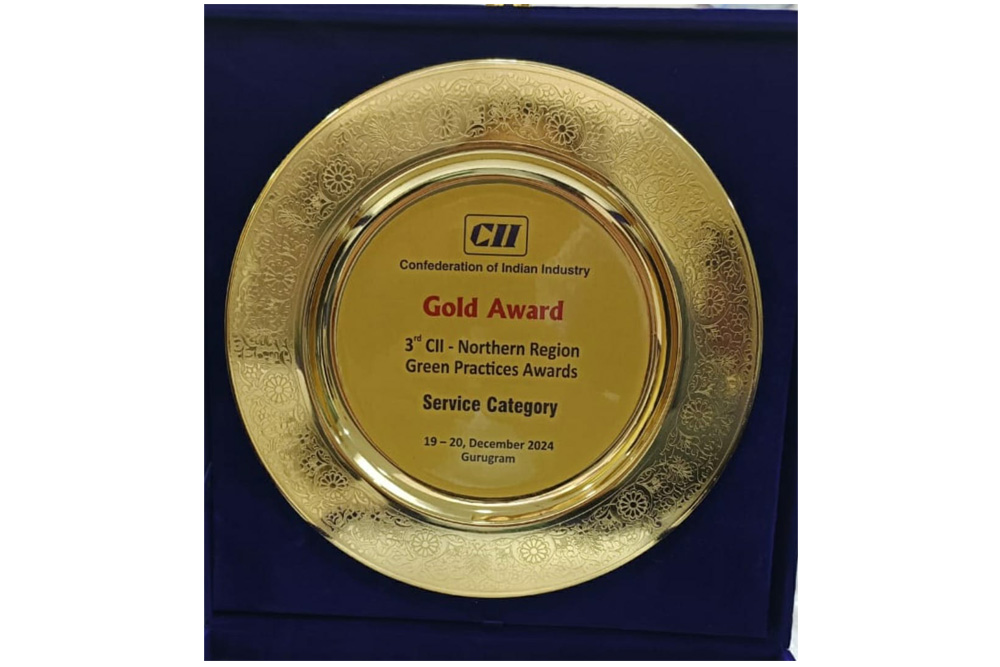 Gold Award for Green Practices in the Service Category